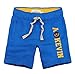 AF Fashion Mens Sports Casual Jogger Loose Casual Shorts Harem Pants Trousers (Blue Size XXL)