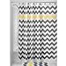 InterDesign Chevron Shower Curtain, 72 x 72-Inch, Gray/Yellow