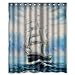 Waterproof fashion sailing boat sailboat art Bathroom Fabric Shower Curtain,Bathroom decor 60