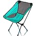 Moon Lence Supports 242lbs Aluminum Lightweight Portable BBQ Beach Fishing Camping Folding Stool Chairs with Free Carrying Bag(Blue)
