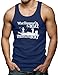 What Happens On The Boat Stays On The Boat Men's Tank Top T-shirt (Large, NAVY BLUE)