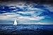 The White Sails of Yachts on the Background of Sea Vinyl Wall Sticker - 48