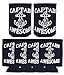 Funny Beer Coolie Captain Awesome 6 Pack Can Coolies Navy