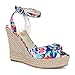 Twisted Women's Kenzie Solid Canvas Braided Espadrille Wedge