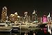 Landscapes - Dubai Marina by Night Peel and Stick Fabric Wall Sticker by Wallmonkeys Wall Decals