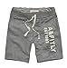AF Fashion Mens Sports Casual Jogger Loose Casual Shorts Harem Pants Trousers (LightGrey Size XXL)