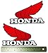 2 Pieces Decal Stickers Die-Cut Vintage Honda Left & Right Wing Red