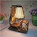 LIJUN Creative wooden sailboat lamp / Home Decoration