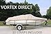 VORTEX HEAVY DUTY VHULL FISH SKI RUNABOUT COVER FOR 17 18 19' BOAT, BEST AVAILABLE COVER BEIGE/TAN