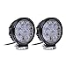 Happy Hours® 27W 9 LED Round Spot Work Light Flood Offroad Camping Pencil Beam Lamp Camping Lamp Truck 4WD UTE ATV SUV Bar 12V 24V RD Pack of 2