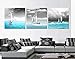 Huge Home Decorations-Sailing Boat sail in Blue Sea Canvas Print Modern Wall Painting Art set of 3 Each 50*50cm #14-29 (unframed)