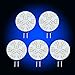 J&C-LED - (5-PACK) G4 Base 12V AC/DC LED Light Bulb Replacement - Blue Color - Disc Type Side Pin 10 Watt Halogen Replacement for RV Campers, Trailers, Boats, and Under-cabinet Lights. Blue Light for Best Ambience and Conformt