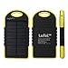 Lufei Solar Panel Charger 5000mah Rain-resistant and Dirt/shockproof Dual USB Port Portable Charger Backup External Battery Power Pack for Iphone 5s 5c 5 4s 4, Ipods(apple Adapters Not Included), Samsung Galaxy S5 S4, S3, S2, Note 3, Note 2, Most Kinds of Android Smart Phones ,Windows Phone and More Other Devices (Black-yellow)