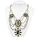 Btime Women Unparalleled Black Four Sun-like Conjoint Earrings & Necklace