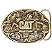Caterpillar CAT Diesel Power Brass Finish Belt Buckle