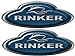 Rinker Boat Oval Decal Set - Name Plate