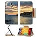 Samsung Galaxy Note 3 Flip Case Small Boat returning in the harbor after whole day of fishing painted on the canvas IMAGE 15339607 by MSD Customized Premium Deluxe Pu Leather generation Accessories HD