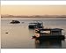 Photographic Print of Houseboats at dawn at Cutty Sark Hotel marina, Lake Kariba, Zimbabwe, Africa