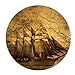 Vintage Sailboat Vessel Sailing Boat Pirate Ship On The Sea Round Mouse Pad 7.87