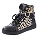 iMaySon Womens Skull Canvas Lace-up Zipper Increat Confortable Sports Shoes