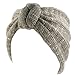 Winter Ribbow Bow Sequins Sparkle Shimmer Headwrap Wide Headband Snow Ski Gray