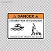 Humor Decal Stickers Danger Vinyl Warning Stay Away From My Fishing Boat car Window Wall Art Decor Doors Helmet Roommates Motorcycle Note Book Garage Size: 5 X 3.6 Inches Vinyl color print