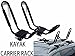 XSPORTS UNIVERSAL 1 SET J SHAPE BAR KAYAK INFLATABLE BOAT PADDLEBOARD SNOWBOARD SKI WAKEBOARD SURFBOARD CANOE ROOF RACK CARRIER FOR SUV CAR TRUCK CROSS BAR