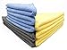 CLEAN SWEEP MICROFIBER CLOTH Cleaning Kit - 8 pieces (+2 GIFTS) packed with FREE EXTRA BONUSES - Professional Grade All Purpose High Quality Split Microfiber Cleaning Cloths (3 sizes, 3 colors) - Home, Car, Boat, Cabin - Buy Risk Free