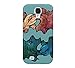 Galaxy Fish Galaxy S4 Cadet blue Barely There Phone Case - Design By SHUSHUTOU