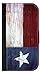 Texas Flag- Wallet Case for the Samsung Galaxy S5®- with a Flap Cover and Magnetic Closing Flap-PU Leather and Suede