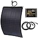 Lensun® 60W 12V Semi-Flexible Fiberglass Back Sheet Solar Panel Kit with 10A 12V/24V Solar Charge Regulator and 5m Cables with MC4 Connector for 12V Charge Battery on Boats Caravans Motorhome Yatch RV