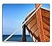 Mousepads Front view of a wooden fishing boat sea in background and blue sky with copyspace IMAGE 13034731 by MSD Mat Customized Desktop Laptop Gaming Mouse Pad