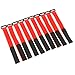 BW® 10Pcs 30cm Magic Tape Strap Velcro Strap Antiskid for Lipo Battery of RC Aircraft Vehicle Boat (red)