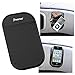 Magic Mat TWIN PACK -Universal Magic Sticky Anti-Slip black Securely holds Cell Phones, GPS's, Garage Door Openers, Sunglasses, Pens, Coins. Cleans with Soap and Water to renew original luster and Tacky-ness