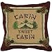 Cabin Sweet Cabin Lake 18 x 18 Inch Throw Accent Pillow