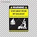 Vinyl Sticker Decal Humor Sailboat Warning Stay Away From My Wall Art Atv Car Garage bike (11 X 8,21 Inches) Fully Waterproof Printed vinyl sticker