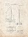Sailboat of the Catamaran Type Patent Art Print Old Look Poster (8.5