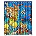 Custom It sea seabed fish boat sailboat corals Design stall mildew resistant Waterproof Bathroom Fabric Shower Curtain 60