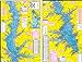 Waterproof Topo Map of Toledo Bend Reservior - With GPS Hotspots