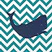 Boston International 20 Count Yacht Club 3-Ply Paper Cocktail Napkins, Turquoise Whale