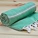 Turkish Towel Pestemal Thin Large Quick Dry Luxury Eco Bath Hamam Spa Sauna Beach Gym Yoga Sarong Bathrobe Fouta 100% Cotton 70 X 38 Inches (Pastel Grass)