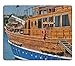 Mousepads Republic of Malta old wooden boat in the picturesque bay of Valetta IMAGE 30067541 by MSD Mat Customized Desktop Laptop Gaming Mouse Pad