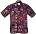 Artisan Outfitters Mens Big Tall Piper Sea Tropical Batik Shirt 3XLT Sunset Hibiscus