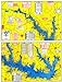 Waterproof Topo Map of Lake Sam Rayburn (Rayburn Reservior) - With GPS Hotspots
