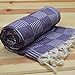 Turkish Pestemal Towel Quick Dry Thin Bath Hamam Spa Sauna Towel Peshtemal 100% Cotton - Size 39x70 Inches
