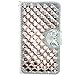 LG G3 Case, Extreme Deluxe Bling Diamante Diamond Cristal Bow Bowknot White Leather Card Slots Wallet Case for LG G3 + High Quality Random Color Stylus + Screen Protector champagne