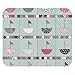 Generic Art Design Cute Dots Sailing Boat House Ship Pattern for Rectangle Mouse Pad Gaming Mousepad