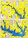 Waterproof Topo Map of Lake Sam Rayburn (Rayburn Reservior) - With GPS Hotspots