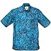 Artisan Outfitters Mens Big Tall Cajuns Paradise Tropical Shirt 4XLT Bondi Blue