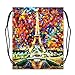 Custom Unique Eiffel Tower Art Polyester Fabric Basketball Drawstring Bags Basketball Backpack, Soccer Ball Bag, Volleyball Bag (Twin Sides)